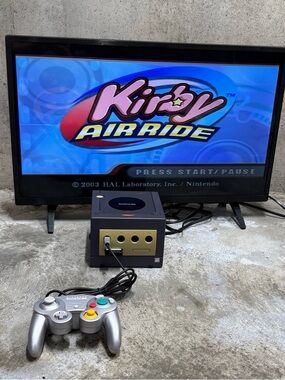 Nintendo GameCube Indigo Bundle Controller Kirby Air Ride Tested